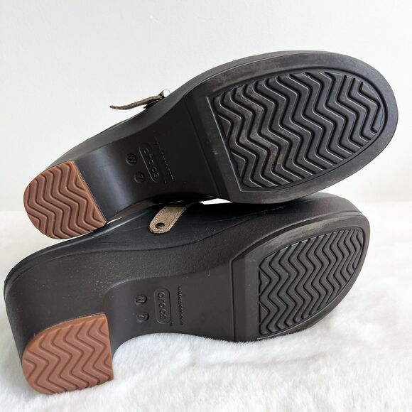 Crocs Sarah Clogs Mules Dual Comfort Espresso Brown Women’s 7 - Picture 7 of 11